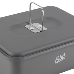 Esbit COOKSET FOR SOLID FUEL 1100ml Hard anodized aluminium