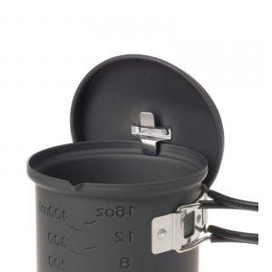 Esbit COOKSET FOR SOLID FUEL 585ml Hard Anodized Aluminum