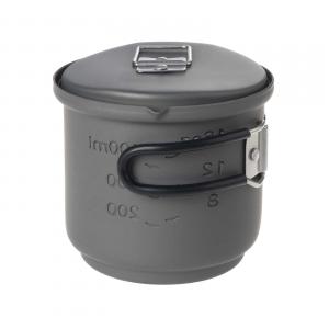 Esbit COOKSET FOR SOLID FUEL 585ml Hard Anodized Aluminum