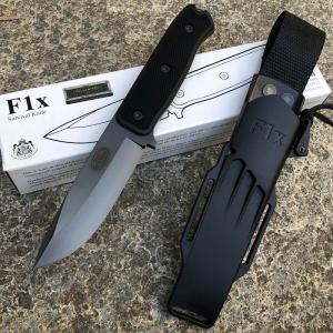 Fallkniven F1XB Black – Tungsten Carbide bushcraft kés, Zytel tokkal