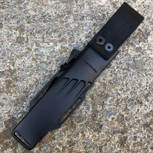 Fallkniven F1XB Black – Tungsten Carbide bushcraft kés, Zytel tokkal