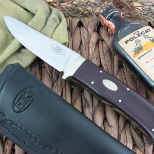 Fallkniven HK9L vadászkés, bőr tokkal