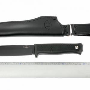 Fallkniven S1BL, bőr tokkal