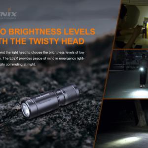Fenix Light elemlámpa E02r LED 200 lumen, rózsa arany