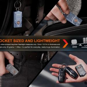 Fenix Light elemlámpa E03R V2.0 LED 500 lumen Grey