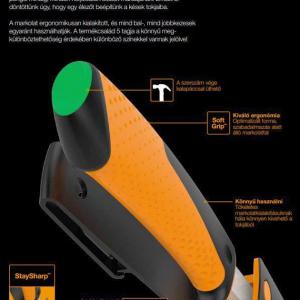 Fiskars Hardware outdoor kés integrált élezővel 156017
