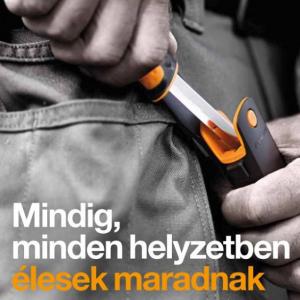 Fiskars Hardware outdoor kés integrált élezővel 156017