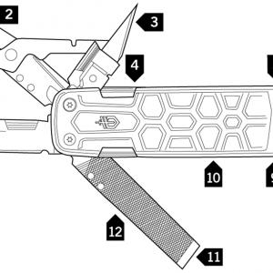 Gerber Lockdown Pry kombinált zsebkés, multiszerszám