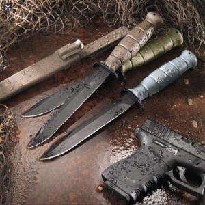 Glock 81 taktikai kés bajonett, Coyote , fűrészes