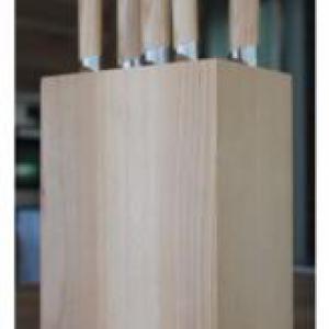 Kai bükkfa késtartó blokk