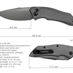 Kershaw Launch 1 Gray  zsebkés