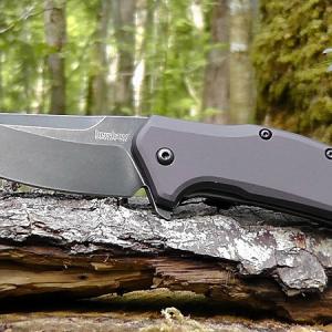 Kershaw Link Gray Alu Blackwash zsebkés