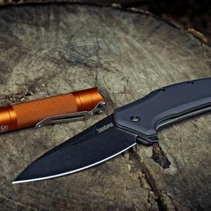 Kershaw Link Gray Alu Blackwash zsebkés