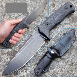 LionSteel T5 BW Micarta markolatú Outdoor kés