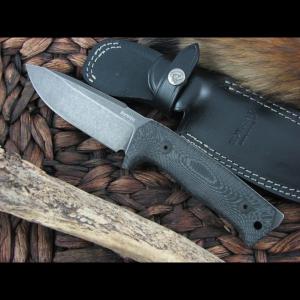 LionSteel T5 BW Micarta markolatú Outdoor kés