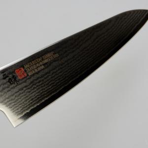 Mcusta Zanmai Hybrid Damaszk Splash Petty szeletelőkés 15cm