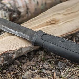 Morakniv Garberg Black bushcraft kés - Carbon, bőr tokkal