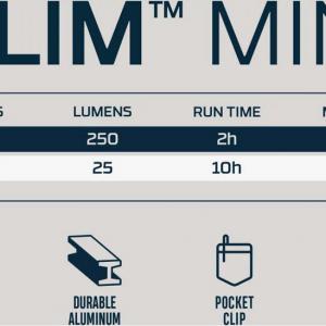NEBO SLIM MINI 250 Lumens LED zseblámpa