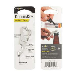 Nite Ize Doohickey Clipkey karabiner, multiszerszám ezüst