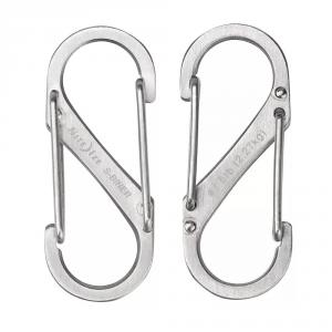 Nite Ize S-Biner #1 karabiner, fémszínű, 2db