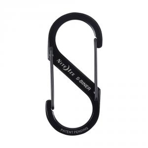 Nite Ize S-Biner #3 karabiner, stainless fekete