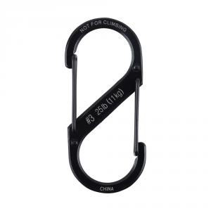 Nite Ize S-Biner #3 karabiner, stainless fekete