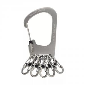Nite Ize Slidelock KeyRack reteszelhető acél kulcstartó 5db Microlock karabinerrel
