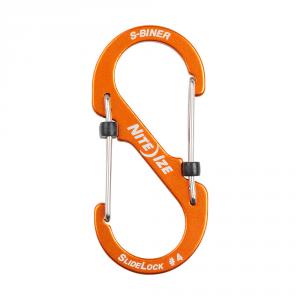 Nite Ize Slidelock S-Biner #4 karabiner, narancs
