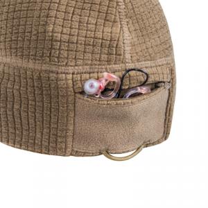 RANGE Beanie Cap - Grid Fleece sapka, Olive Green