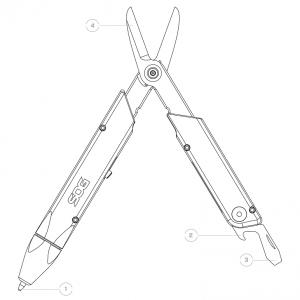 SOG Baton Q1 multiszerszám toll