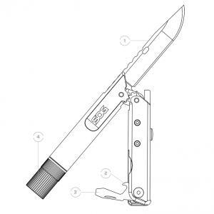 SOG Baton Q2 multiszerszám zseblámpa