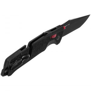 SOG Trident AT - Black + Red - Tanto zsebkés