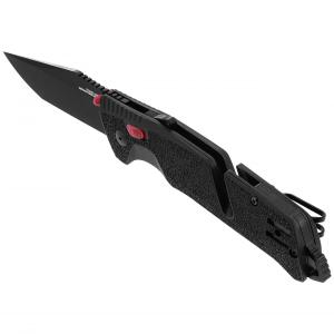 SOG Trident AT - Black + Red - Tanto zsebkés