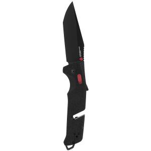 SOG Trident AT - Black & Red Serrated zsebkés