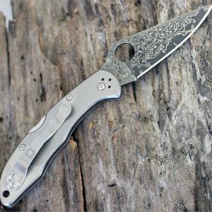 Spyderco Delica 4 Damascus zsebkés