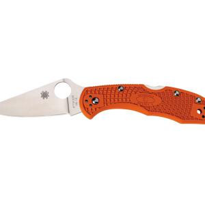 Spyderco DELICA 4 FLAT FRN ORANGE