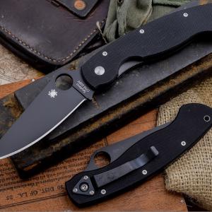 Spyderco MILITARY G-10 BLACK BLADE