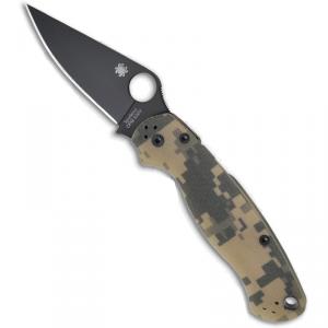 Spyderco PARA MILITARY 2 G-10 DIGITAL CAMO BLACK BLADE