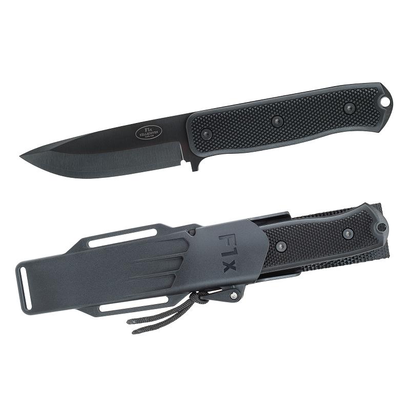 Fallkniven F1XB Black – Tungsten Carbide bushcraft kés, Zytel tokkal