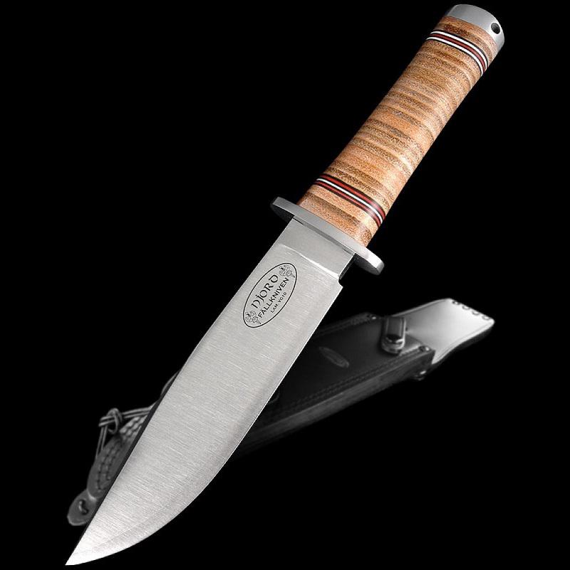 Fallkniven NL3L Njord outdoor kés, bőr tokkal