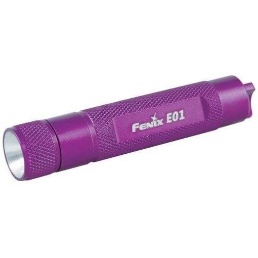 Fenix Light elemlámpa E01 LED 13 lumen, lila
