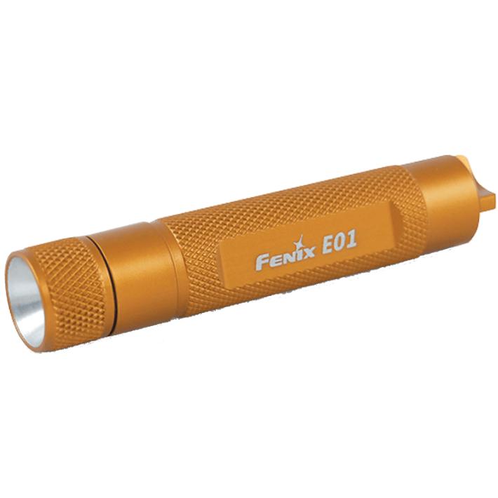 Fenix Light elemlámpa E01 LED 13 lumen, narancs