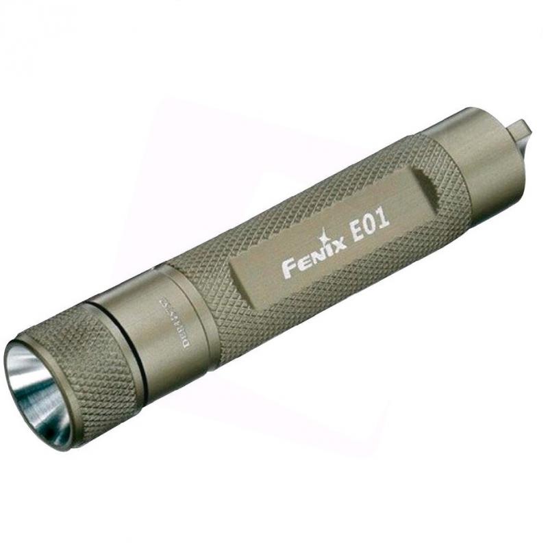 Fenix Light elemlámpa E01 LED 13 lumen, szürke