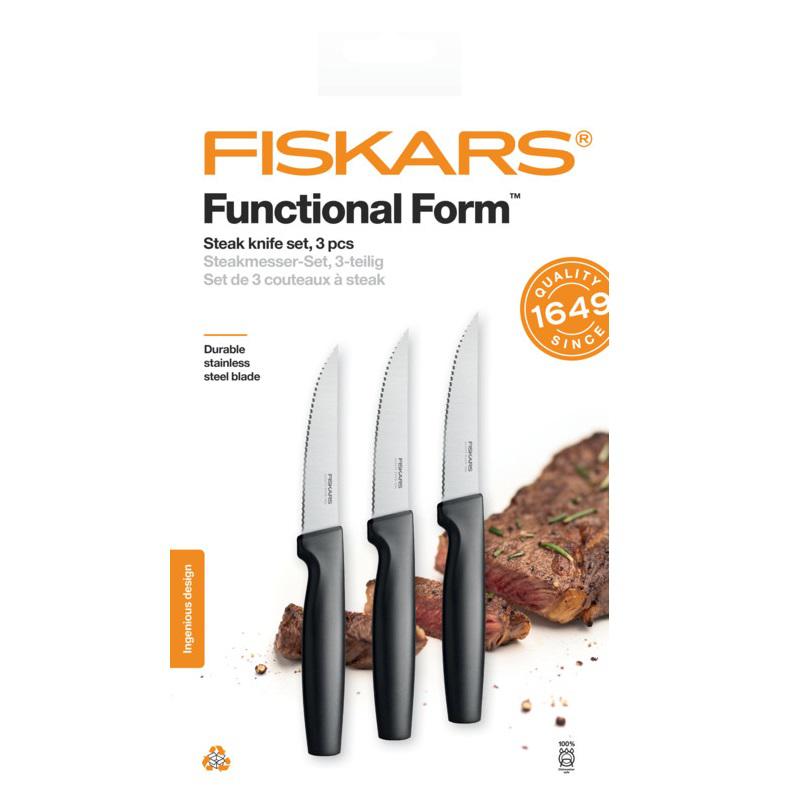 Fiskars Functional Form NEW steak késkészlet 3db késsel