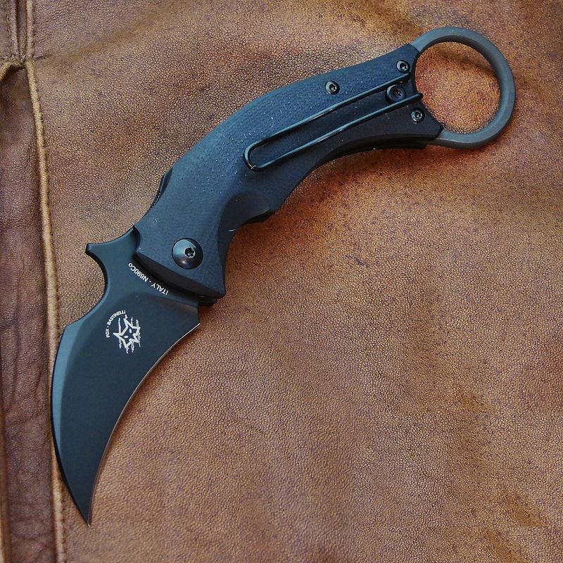 Fox FKMD Black Bird karambit zsebkés
