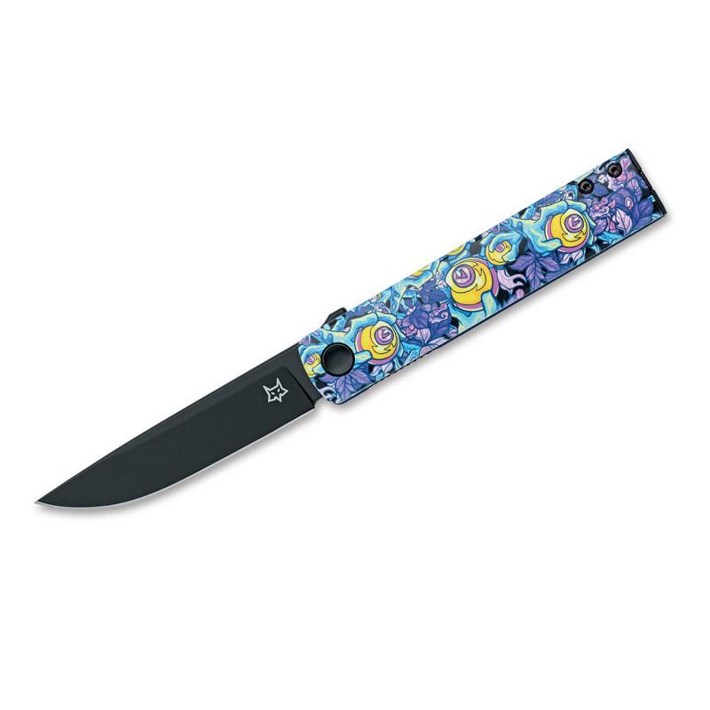 Fox Knives Chnops UV Becut Aluminum Flowers