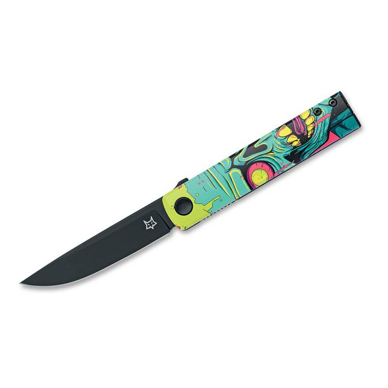 Fox Knives Chnops UV Becut Aluminum Skull