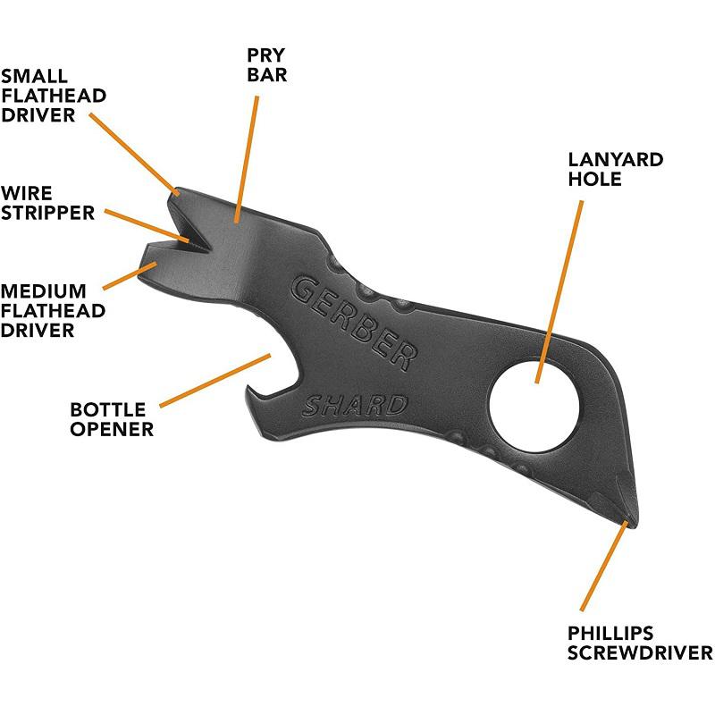 Gerber Shard kulcstartóra rögzíthető mini multiszerszám