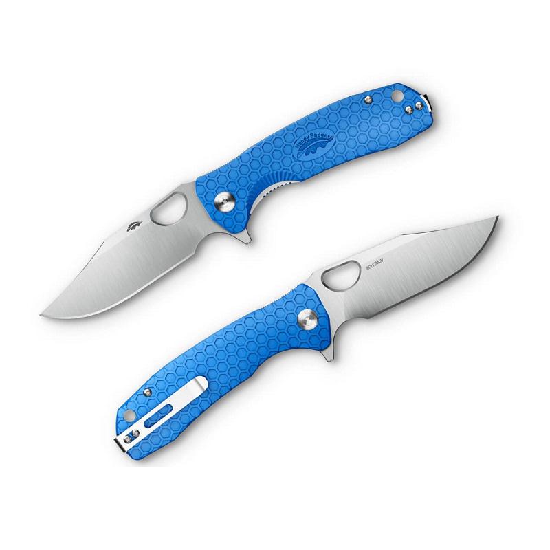 Honey Badger Clippoint Large Blue