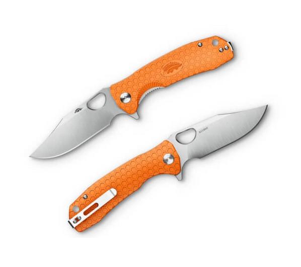 Honey Badger Clippoint Small Orange zsebkés